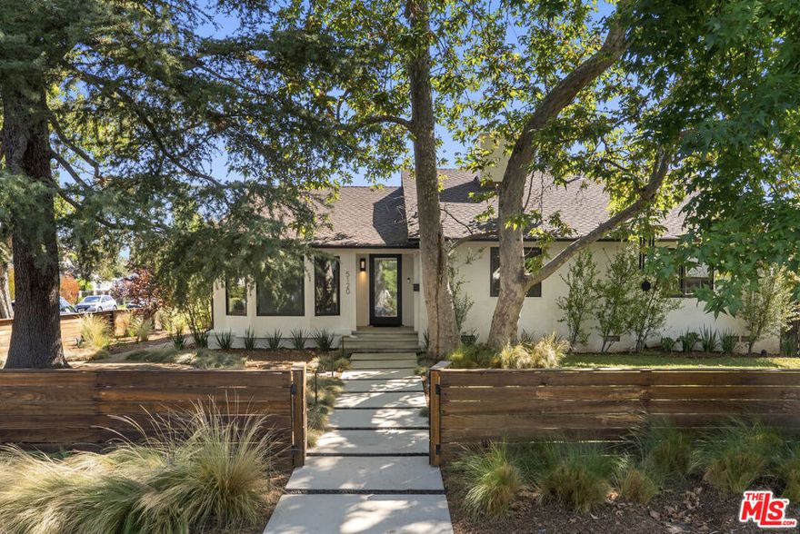 Fantastic home situated on a prime corner lot in one of Sherman Oaks most desirable neighborhoods. 4 bedrooms, 3 baths, including a wonderful primary suite. Generous grassy back yard with plenty of room for a pool! Bright and airy, with most rooms opening seamlessly to the outside perfect for entertaining family and friends. Spectacular kitchen with professional grade appliances and gorgeous stonework, great room with fireplace, and bonus room perfect for workspace or home gym/game room.