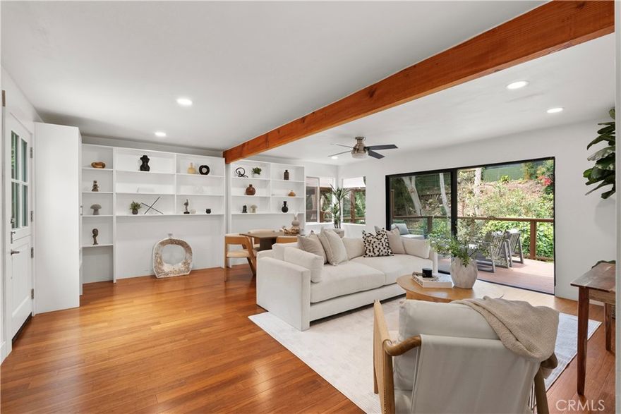 UTILITIES INCLUDED! This updated 2-bedroom, 2-bath lower unit offers a quiet, private setting while keeping you close to everything people love about Laguna Beach. The layout is spacious and functional, with an updated kitchen, renovated bathrooms, and great natural light throughout. The highlight is the large outdoor patio overlooking a beautiful lush garden—an easy spot to relax, work outside, or entertain. The home sits on a small cul-de-sac just a 5-minute walk to Laguna Beach High School, and only minutes from beaches, coffee shops, restaurants, and everyday conveniences, giving you that rare mix of privacy and accessibility. Practical perks matter too- in-unit washer/dryer, and all utilities included in the lease. If you want a clean, well-kept home in a great Laguna location with easy, low-maintenance living built in, this is a great fit. 645 Griffith Unit A, the 1-bedroom upper unit, is also available for lease, and the entire duplex can be rented together for anyone needing the full property.