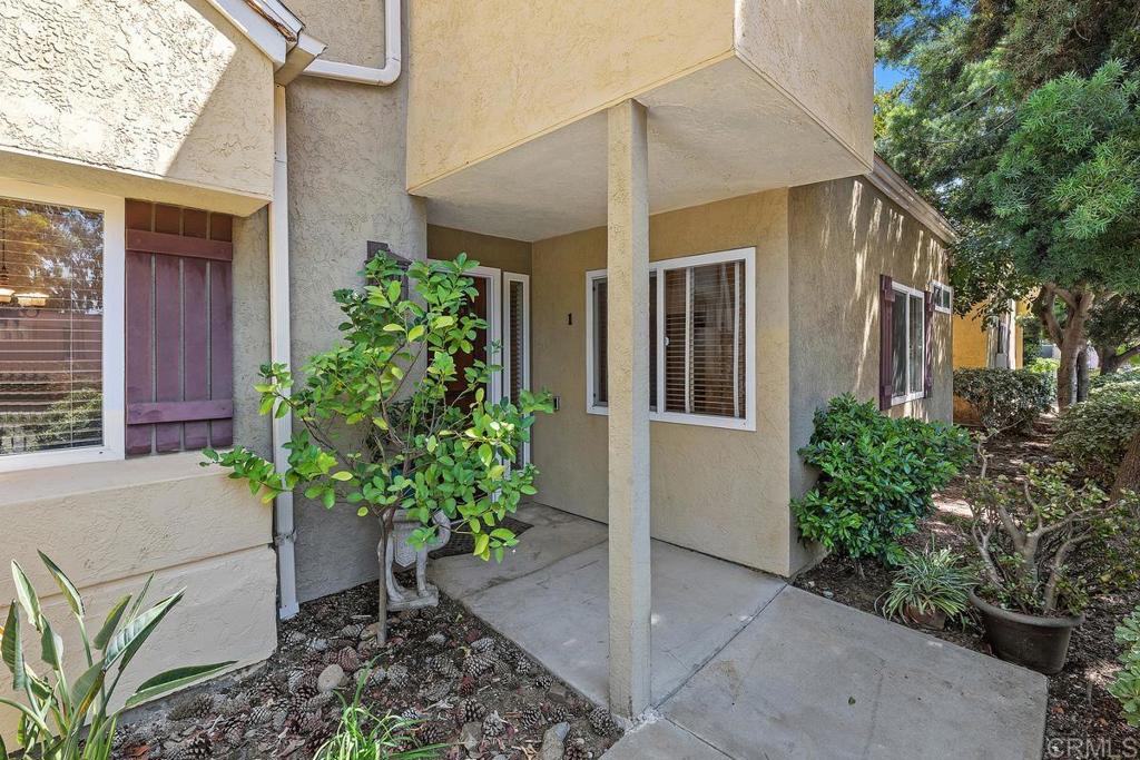 Welcome to Canyon Villas. The condominium has an open concept layout with 3 bedrooms and two bathrooms. The primary bedroom has it's own bath as well as the laundry closet for a full size stackable washer and dryer. The second bedroom is spacious and adjacent to the second bath. The loft can be used as the third bedroom, office or den. In the kitchen you will find plenty of upgraded cabinets, counter space, and a breakfast bar. The living room and dining area has plenty of light with a sliding door window that exits to the patio. For additional storage there is a closet off the patio as well as attic space that you will find as you go up the spiral staircase to the loft. As an added bonus there are two assigned parking spaces close to the entry door. The condo is centrally located close to shopping, restaurants, and easy freeway access.