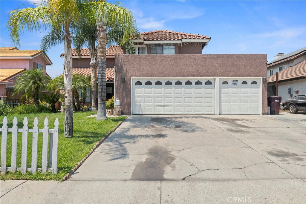 Welcome to 24290 Dabney Drive, a charming 4-bedroom, 2-bathroom home offering 1,949 sq ft of comfortable living space, perfectly situated on a quiet cul-de-sac in the heart of Moreno Valley. This two-story residence features a spacious and open layout, including a bright living area with large windows, a functional kitchen with ample cabinetry and counter space, and a separate dining area ideal for family meals or entertaining. The primary suite provides a relaxing retreat with its own en-suite bathroom and generous closet space, while three additional bedrooms offer flexibility for guests, a home office, or growing households. The private backyard is perfect for outdoor gatherings, gardening, or simply enjoying the California sunshine. Additional highlights include a three-car garage, a dedicated laundry area, and proximity to local schools, shopping, dining, and freeway access. With its blend of space, privacy, and convenience, this home is a fantastic opportunity for any buyer.