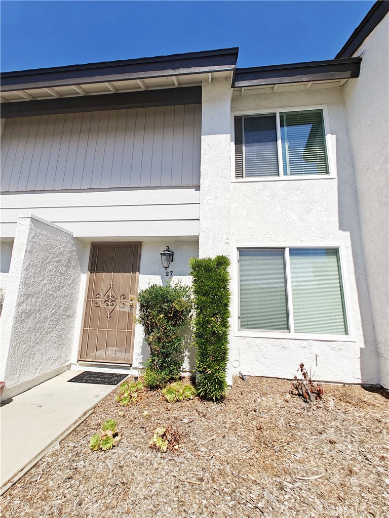 2 Bedroom 1.5 Bath Two Story Condo in City of Chino. Dual pane windows. Cozy patio area for outdoor entertaining. One car garage and one assigned parking space. Gated Community amenities including pool, clubhouse, green belts. Low HOA. Great prime location close to schools, shopping, freeway access.