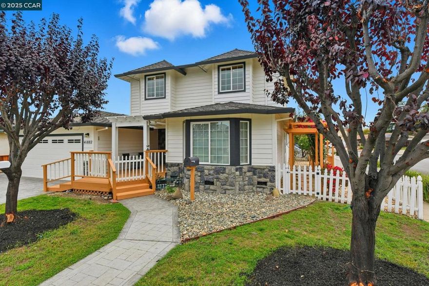 First Time on the Market in 25 Years! Beautifully updated corner home in the highly sought-after Irvington community.This spacious residence offers 2,272 SQ.FT of living space with 4 bedrooms (converted from 5 bedrooms) and 3 full baths, including two en-suites.The open floor plan seamlessly connects the kitchen, dining, and family areas-ideal for everyday living and entertaining. An additional 249 SQ.FT bonus sunroom extends the living space and opens to the landscaped backyard, perfect for indoor-outdoor living. The backyard offers lush greenery, mature plants, vibrant roses, and an upgraded gazebo for relaxation or gatherings. Upstairs, the primary suite features a luxury spa-style bathroom with sauna, jacuzzi tub, raised meditation area and a spacious walk-in closet. Fresh interior and exterior paint, central AC/heating, dual-pane windows, and a 2-car garage making this home truly move-in ready. Located within walking distance to all 3 top-rated Irvington schools—Hirsch Elementary (0.3 mi), Horner Middle (0.5 mi), and Irvington High (0.3 mi). Enjoy convenient access to parks, shopping, restaurants, and major commuter routes. Experience the best of Fremont living in this elegant and thoughtfully updated home!