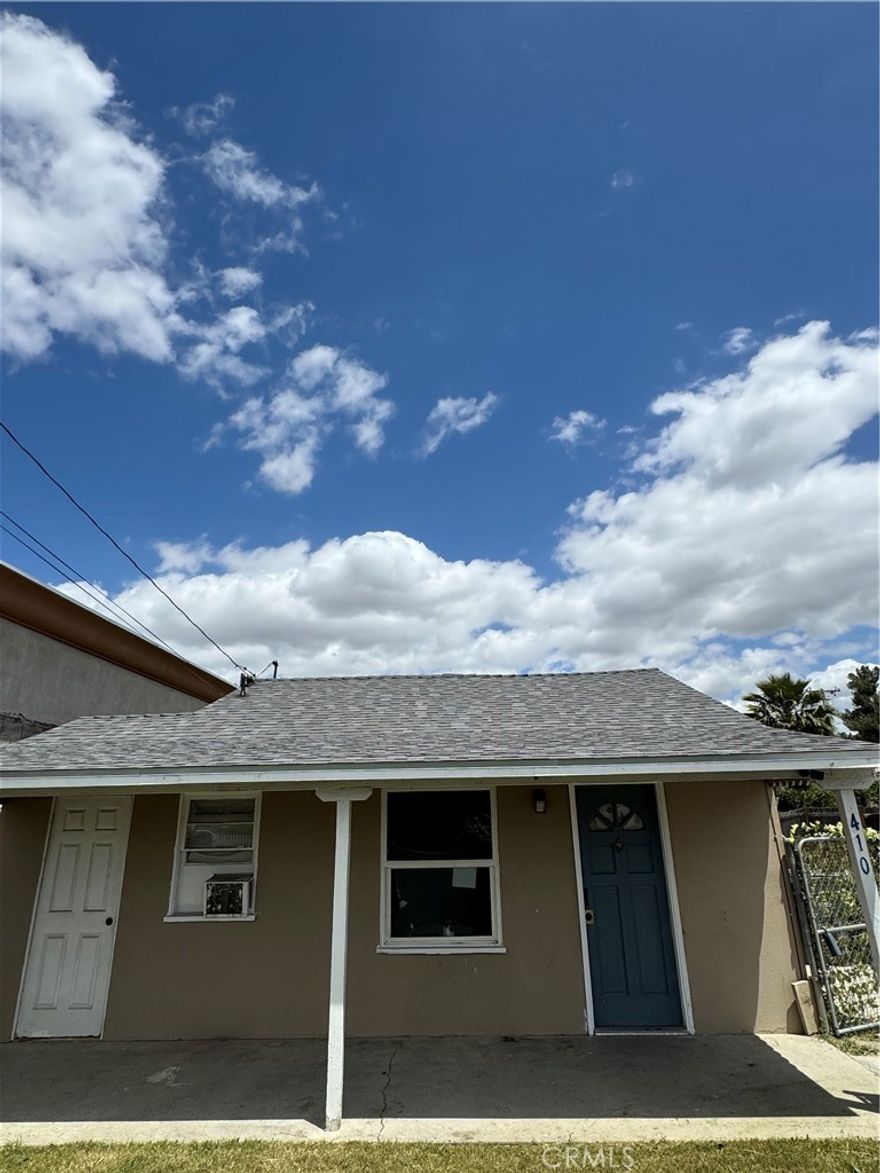 A great investment opportunity located in the heart of Hemet, centrally positioned near major shopping centers, schools, and public transportation. The property is a well-maintained duplex consisting of two units, each with 1 bedroom and 1 bathroom. Both units are in good condition and the rear unit is currently available, great for someone that needs to live in one and rent out the other.

Several major upgrades have been completed, including the installation of a brand new roof, two new water heaters, and a plumbing re-pipe. The detached garage offers excellent potential for conversion into an ADU (Accessory Dwelling Unit), creating an additional stream of rental income. In addition, the spacious backyard may allow for the addition of another unit, offering even more income potential (buyer to verify with the city).

This is one of the lowest-priced duplexes available in the Hemet and San Jacinto area, making it an excellent opportunity for both new and experienced investors. Whether you're looking to expand your portfolio or live in one unit while renting the other, this property is ready to deliver value and long-term growth. The City of Hemet Planning Department has confirmed that an ADU (Accessory Dwelling Unit) can be added to the rear portion of the property, offering excellent potential for additional rental income or multi-generational living.