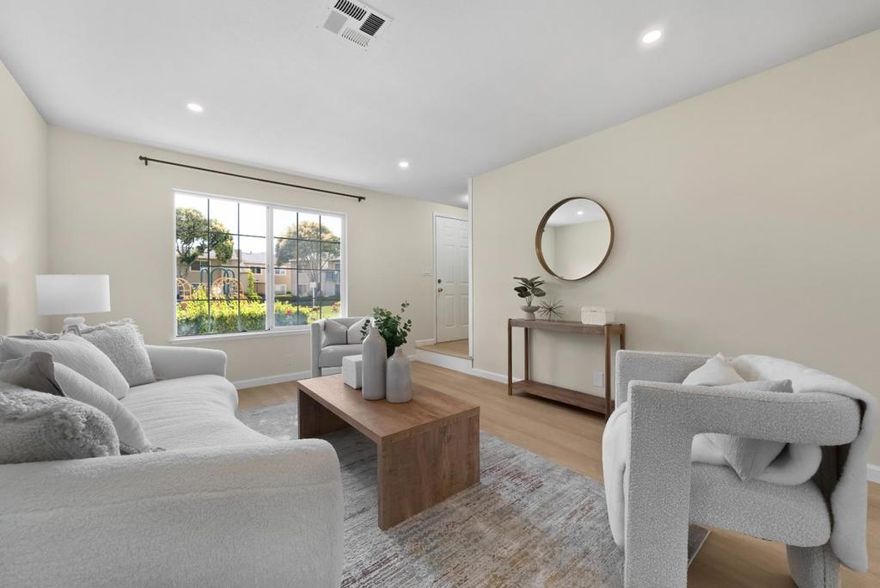 Welcome to 4243 Comet Cir, a beautifully maintained townhome located in one of Union Citys most desirable neighborhoods. This spacious residence offers the perfect blend of comfort, modern updates, and convenience.   Key Features:  3 Bedrooms | 1.5 Bathrooms | 1,255sq. ft. of living space  Bright and open floor plan with abundant natural light  Upgraded kitchen with stainless steel appliances, quartz countertops, and ample storage  Cozy living room perfect for family gatherings  Spacious primary suite with walk-in closet and updated bathroom  Newly installed appliances: dishwasher, cooktop, washer/dryer, refrigerator  Detached 2-car garage with plenty of storage space  Private patio, ideal for BBQs or relaxing outdoors   Community & Location:  Quiet, well-maintained community with swimming pool and greenbelt areas  Walking distance to parks, schools, and shopping centers  Easy access to I-880, BART, and major tech hubs in Silicon Valley & San Francisco  This move-in ready home is perfect for families, professionals, or investors looking for a prime location with strong community appeal. Dont miss this opportunity to own a gem in Union City!   Schedule your private tour today and make 4243 Comet Cir your new home!