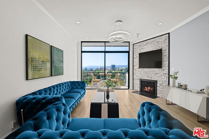 Step Inside your Elegant 18th Floor Junior Penthouse Condominium at the famous Wilshire Marquis High-Rise on the Prestigious Wilshire Corridor! Beautifully Remodeled with Expert Craftsmanship, Majestic 10 Ft  High Ceilings in a Spacious Open Concept Floor Plan allow for Breathtaking Views of Lush Greenery and City Skylines at night from the North Facing Living Room Balcony/Patio. Dazzling Contemporary Crystal Ceiling Chandeliers/Fixtures add to the Aesthetic Beauty of this Well-Designed Space. The cozy Fireplace with its Unique Glistening Stonework, enhances the desirability of this Pristine Clean, Perfectly Custom Designed  Space for your Personal Comfort and  Enjoyment and Entertaining Guests. The Remodeled Kitchen and Bathroom feature Designer Tiles and Unique State of the Art Electric Multi-Colored Lights. Resort-Like Amenities Include: Olympic-Size Lap Pool, 3 Tennis Courts (2 on the Roof-Top), Fitness Center, Outdoor Patio Eating Area, BBQ Area, Spa, Multi-Purpose Room, 24-Hour Security,  Front-Desk Concierge/Switchboard, Electric Car Charging Stations, Ample Guest Parking and Secure Gated Parking. Convenient Location near Fine Dining, Entertainment, Theaters, Venues, Shopping Malls, Westwood Village, the UCLA Campus, Places of Worship and Beverly Hills Adjacent. Close Proximity to Public Transportation and Minutes to the 405 Freeway. Rent includes all Existing Furniture. Rental Property Owner will consider leasing the Condo  Unfurnished. (Call for more details).