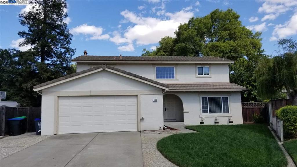 Beautiful established home in the Fairlands community. Fully updated inside with, vinyl plank flooring throughout most of the bottom level. New carpet upstairs and fresh interior paint job. Granite kitchen counters with updated appliances. Kitchen overlooks the family room with cozy fireplace. All bathroom vanity counters have been upgraded with granite. This home features a bedroom and full bathroom on the 1st level. Washer, Dryer and Refrigerator provided. Central A/C system and a whole house fan upstairs. Great court location with large rear yard, very private location that backs to open space no rear neighbors. HOA Dues are paid. Landscaper cares for the front yard. This is a must see home!