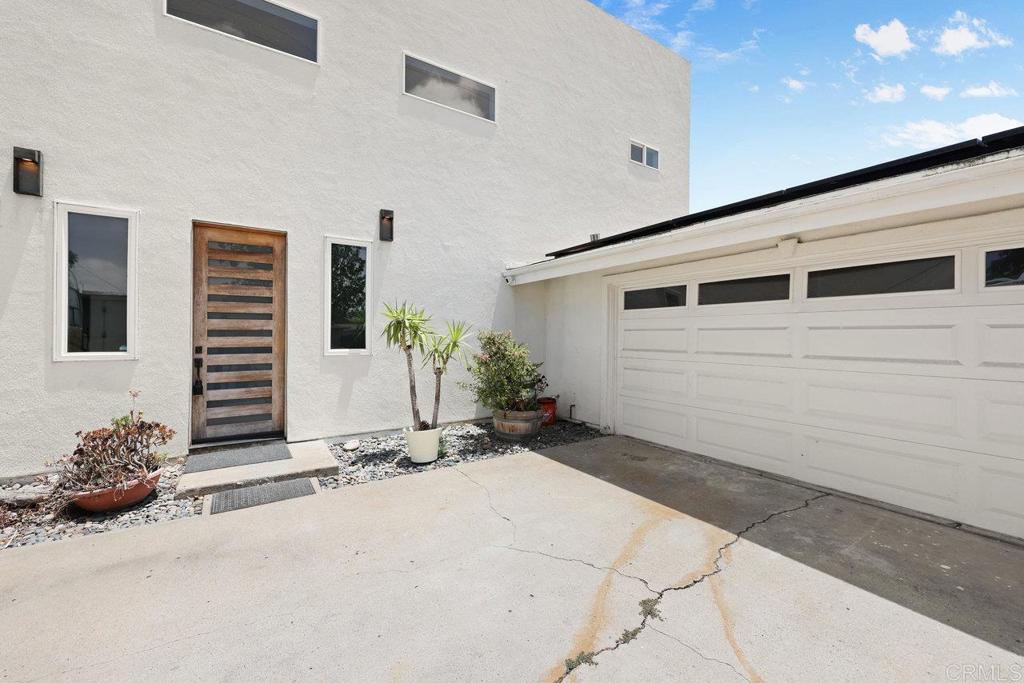 Opportunity knocks! This s a short sale home in the heart of Poway! This beautifully renovated 4-bed 2-bath three stories residence blends modern style with classic charm. The first-floor features a spacious living room and two cozy bedrooms. The second floor, you'll find a luxurious primary suite, two additional bedrooms and a large loft area, all complemented by industrial-modern stair railings. Step into your own oasis Beautifully maintained backyard with a sparkling swimming pool, perfect for summer days and weekend entertaining. Relax or host guests on the spacious outdoor roof deck views and spectacular sunsets, ideal for BBQs and evening gatherings complete with electrical and water hookups. This home is also equipped with leased solar, ensuring energy efficiency. Close to shopping, mini mall, library, park and top-rated Poway schools. Option to sell furnished.