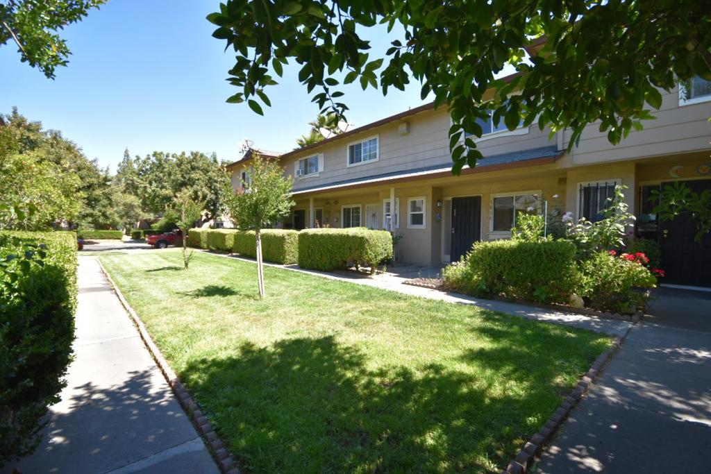 Incredible value for this sunny, move-in ready townhome with spacious updated decor. Modern, clean & bright interior with fresh new paint, new recessed lighting & smooth ceilings. Easy maintenance tile flooring on main level & laminate flooring on stairs & upper level. Kitchen & upstairs bathroom have bright, white cabinetry & tiled tub/shower combination with contemporary mirror, lighting & fixtures. Upgraded copper plumbing. Main bedroom has his & hers closets. Spacious, open concept living & dining room with access to enclosed patio for additional living & entertaining space (no permits & not included in square footage). Half bath & laundry room with additional storage on main level. Host barbecues & enjoy outdoor dining in your private patio area. HOA covers water, garbage, exterior maintenance. Assigned parking. Walking distance to McLaughlin Park, dining, Walmart & Viet Nam town. Close to commute freeways downtown San Jose, 3D at: https://my.matterport.com/show/?m=e82pzkBSPTU