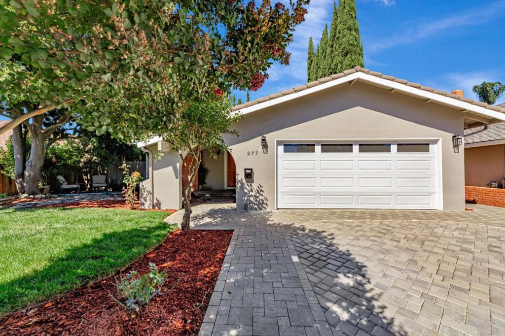 Oh honey stop the car! Come and check this fabulous HOME - First time on the market! Nestled in the desirable Rancho Santa Teresa neighborhood and framed by the scenic South San Jose foothills, this beautifully updated 2-story home offers 5 bedrooms, 2.5 baths, and a versatile floor plan. The primary suite with full bath is conveniently located on the ground floor, along with two additional bedrooms and a half bath. Upstairs features two more bedrooms, a full bath, and a spacious loft ideal for a media room, office, or play area. Thoughtful updates include fresh interior/exterior paint, new tile flooring in main living areas, plush carpet in bedrooms, quartz countertops, and all-new kitchen appliances (stove, built-in microwave, dishwasher). Dramatic high ceilings and abundant natural light create an inviting ambiance. The wrap-around courtyard, private yard with mature pines, and elegant driveway with pavers and ground lighting offer both style and functionality. Perfect for large or multi-generational living, this home also includes membership at the Rancho Santa Teresa Swim & Racquet Club with pools, tennis, and pickleball. Convenient to highways, shopping, dining, Kaiser, Oakridge Mall, golf, and trailsthis is a rare opportunity in a sought-after community!