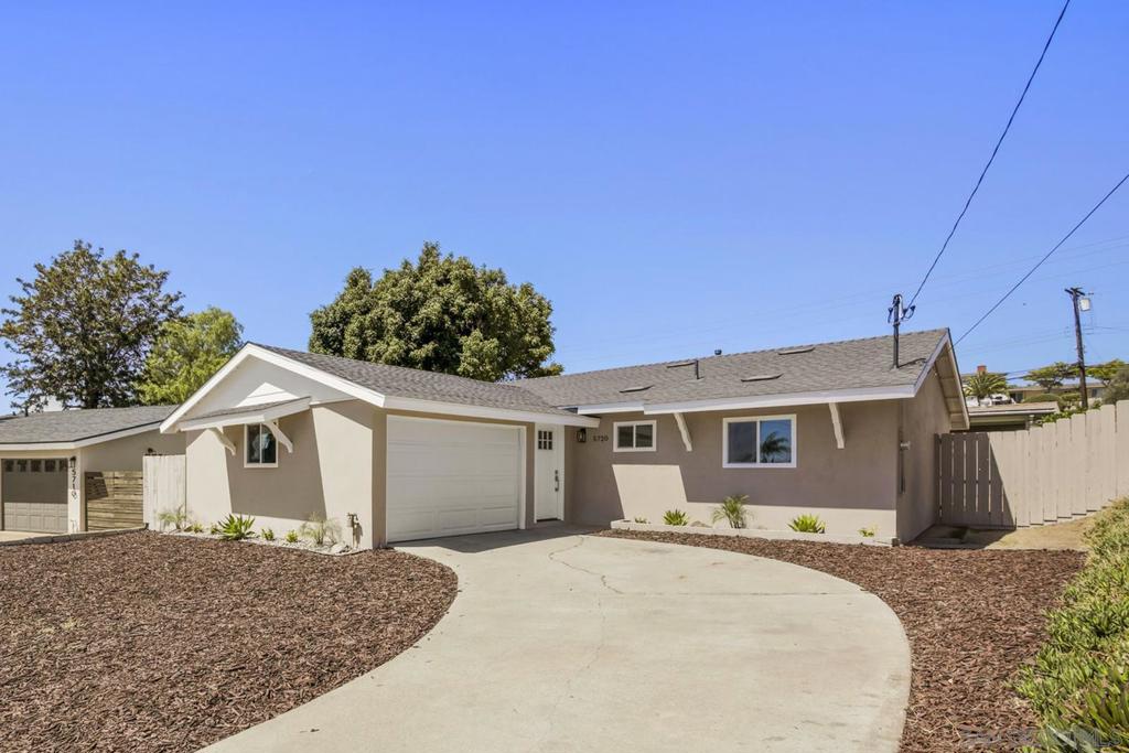Welcome to this beautifully renovated single-story home in the Alta Vista community in San Diego. The home has just undergone an extensive remodel and doesn’t need anything more than a new owner. Upgrades include a new roof, new electric panel & subpanel, new furnace, new central air conditioning, new ductwork, new doors and windows, a new kitchen, new bathroom, new flooring, new paint, recessed lighting and ceiling fans, and more! The kitchen and living room feature vaulted ceilings, creating an open and airy feel, and the interior is filled with natural light. Outside, the spacious backyard provides ample room to relax or entertain. The home is situated in a desirable, quiet neighborhood, close to shops and freeways. It is a short distance from the 32nd St Naval Base, Downtown San Diego, and the new Gaylord Pacific Resort & Convention Center. This is not one you want to miss!