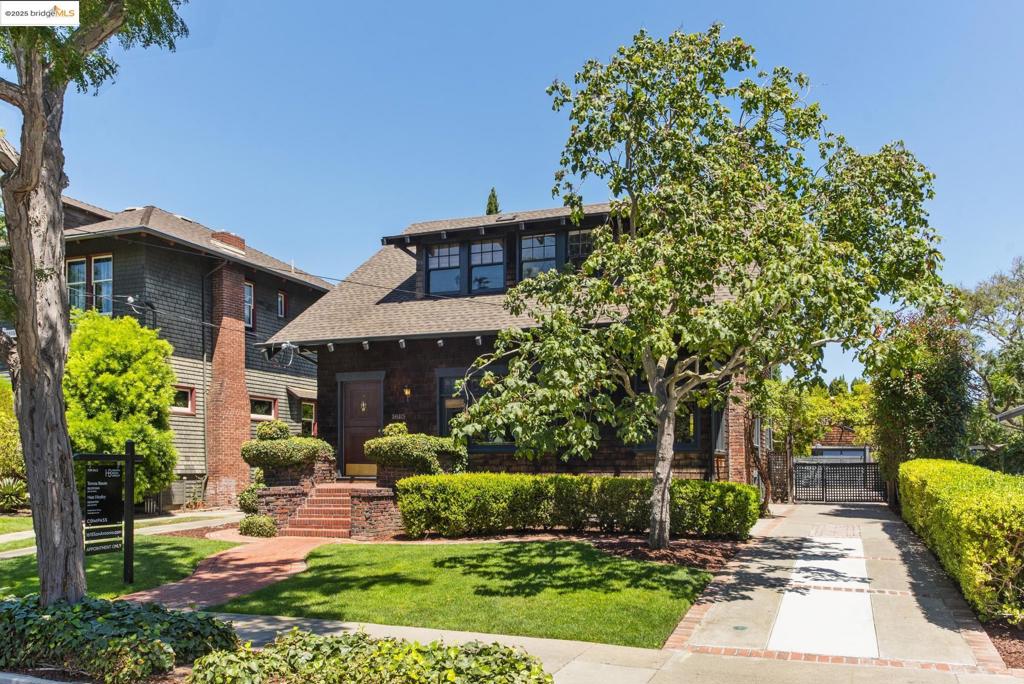 Welcome to 1615 San Antonio Avenue — a beautifully maintained Craftsman blending timeless character with modern comforts in one of Alameda’s most desirable neighborhoods. Set beneath a canopy of mature trees, this inviting home features classic details like built-ins, hardwood floors, and original moldings, alongside thoughtful updates throughout. The spacious living and dining rooms offer warmth and elegance, ideal for entertaining or relaxing evenings. A sunny kitchen opens to a serene backyard retreat — perfect for al fresco dining, gardening, or play. Generously sized bedrooms provide flexibility for family, guests, or office space. Located just blocks from vibrant Park Street, top-rated schools, local parks, and the beach, this is quintessential island living at its best. Commuters will appreciate easy access to ferry, bus, and freeway connections. Historic charm. Modern livability. Prime Alameda location - Welcome home!