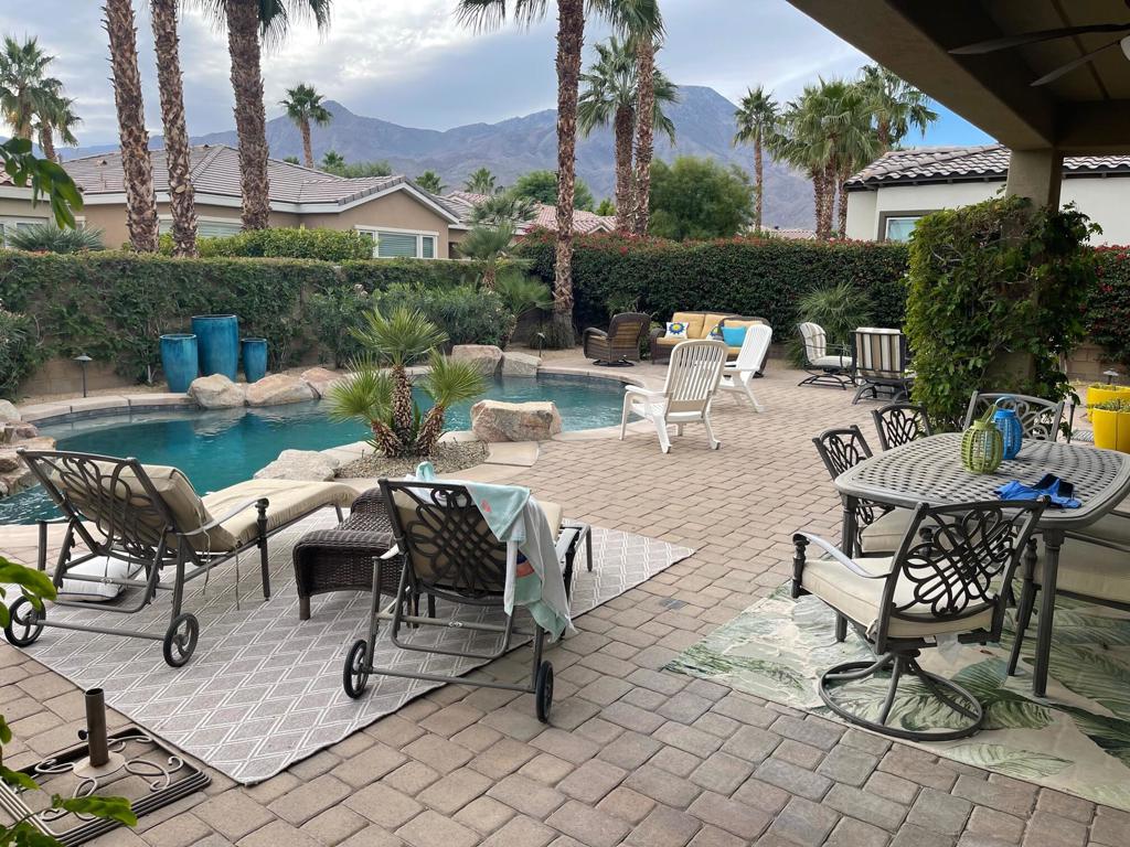 AVAILABLE Nov-Dec at 2025 at 4950.00. .Jan-Feb-March 2026 at 6500. Owner would prefer booking all 5 months.. The community is a gated 55 and older community. Glass running track indoors. Gym, pickleball or tennis, Yoga, Nice cafe overlooking the beautiful mountains. This Monterey plan comes with a private pool & spa. South facing backyard in a cul-de-sac.