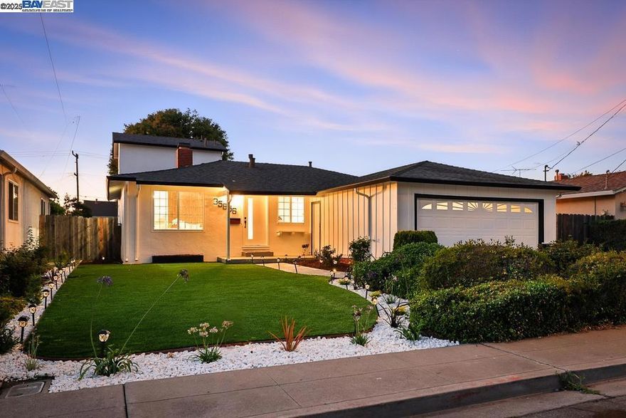 Opportunity to own a beautifully renovated home with two primary bedrooms and the potential for students to attend top-rated Fremont schools! This home offers a thoughtful layout featuring a full primary suite on the main level and an additional primary suite upstairs, providing flexible options for multigenerational living, guests or a private office space. Recent renovations include new flooring, an updated formal dining room, a fully remodeled kitchen with modern finishes and stainless steel appliances, beautifully refreshed bathrooms throughout and much more! Fresh landscaping enhances the outdoor spaces, creating inviting areas to relax, host or garden. Located in a desirable Fremont neighborhood with convenient access to Highway 84 and I-880, this home is also near Patterson Park, Cabrillo Trail Park and just minutes from the popular Ardenwood Historic Farm. With shopping and dining close by, this Fremont gem combines comfort, location and versatility in one complete package. Come check it out!