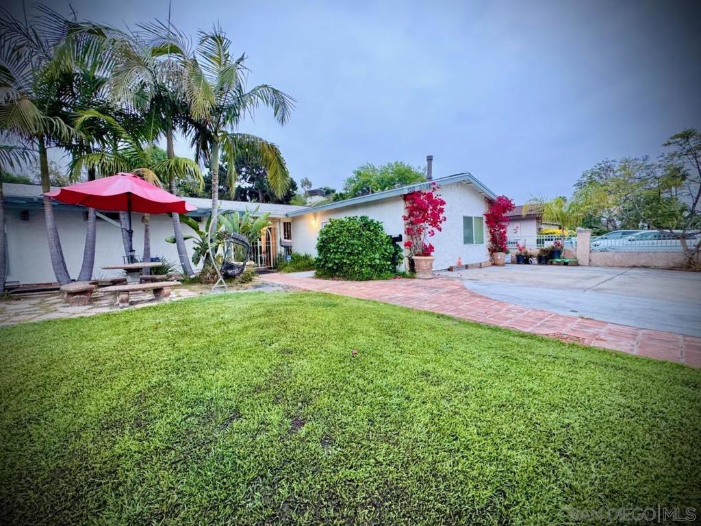 Discover the charm and character of this beautifully maintained 4-bedroom, 4 1/2-bath home, ideally situated on a spacious corner lot in one of Bonita’s most desirable neighborhoods. From the moment you arrive, you'll feel the warmth and potential this home offers. Enjoy sunny California days lounging by the recently renovated pool, perfect for relaxing or entertaining. The expansive lot includes a two-car garage, rare dedicated RV parking, and a boat pad plus space to park an additional four vehicles in the driveway. A unique bonus: the garage has been thoughtfully converted into an ADU, offering flexible options for multigenerational living, rental income, or a private guest retreat. Inside, you'll find a separate office/laundry room, ideal for remote work, hobbies, or creative space. Whether you're seeking peace and quiet or quick access to city life, this home delivers the best of both worlds—nestled in a tranquil, country-like setting just minutes from vibrant urban amenities. Don’t miss the opportunity to make this versatile and inviting property your own—5208 Glen Verde Drive is ready to welcome you home.