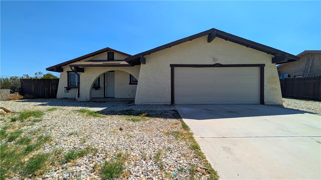 This 3 bedroom, 2 bathroom Adelanto home has a freshly remodeled interior and is looking good with new vinyl plank flooring and fresh paint! When you walk in the front door you are greeted by a spacious family room with plenty of natural lighting. The kitchen has new updated stone counter tops, brand new cabinets with plenty of space for storage, and a brand new range and hood. The dining area is attached to the kitchen with a view of the family room and a sliding glass door that goes out to the back patio. The bedrooms have new flooring, fresh paint and are all a good size. The primary bathroom has been freshly updated with a new shower tub combo and a new vanity. The guest bathroom is conveniently located and also has a new updated vanity! 2 car garage with washer and dryer hook-ups, fenced back yard, low maintenance front yard landscaping and much, much more. While the interior is looking great and turnkey, the exterior could use a little TLC. This Property is being Sold As-Is. This is a great opportunity for an investor or a DIYer looking to get a little sweat equity! Close to schools, shopping and HWY 395 for commuters.