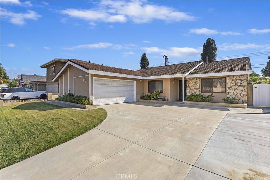 Welcome home to this wonderful neighborhood where this home is centrally located in West Garden Grove.  Home features 4 bedrooms, 2 baths, living room, dining room, family room/great room, large kitchen, and indoor laundry.  Fireplace is located in the living room area.  This is the first time this home has been on the market and is waiting for the right buyer who wants to create their own masterpiece.  Has a nice backyard area that is off the family room.  It is a great neighborhood where families have lived and feel very secure.  Close to shopping and the freeways.  Air conditioner and Heating unit is approximately 5 years old and water heater less than 6 months old.  Please come and see...you won't be disappointed