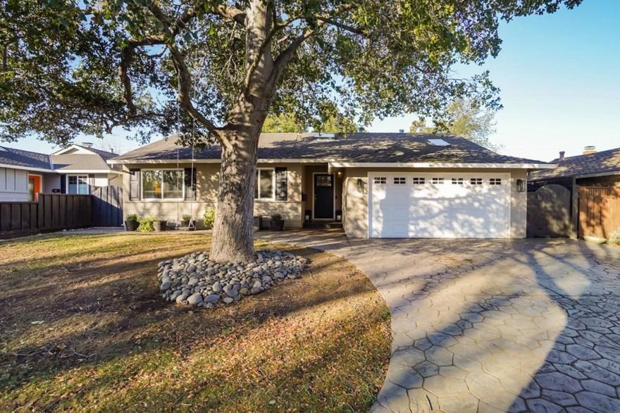 Gorgeous single story on a quiet, tree lined street in the highly sought after Carlton neighborhood bordering Los Gatos. Completely remodeled in 2018 with designer finishes, this 3 bedroom 2 bathroom home is beautiful from the inside and out. The home offers a spacious open floor plan with natural light throughout, hardwood floors, gas fireplace, Lutron lighting, new copper piping, double-pane windows, smart home features, and so much more. Stunning chef's kitchen with expansive island, marble countertops, custom cabinetry, Delta smart touch faucets, main sink and prep sink, and new GE & Kitchenaid appliances. Spacious backyard, perfect for entertaining, relaxing, and enjoying the California sunshine. Storage shed with electricity & skylight in backyard. Lovely location minutes to downtown Los Gatos, Vasona trail, parks, shopping, restaurants, and award winning schools.