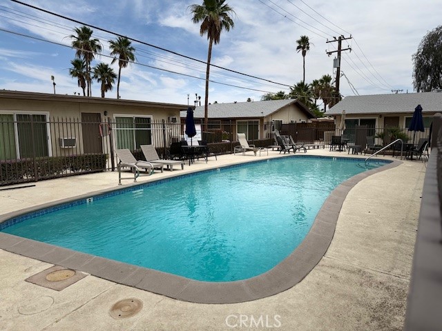 The property is conveniently located across the street from Margaritaville at Vista Chino and Indian Canyon. The property is also located only a few blocks from several schools, and a park and is within close proximity to downtown Palm Springs and all of its amenities.
The property has been renovated both interior and exterior. The renovations include all new exterior painting, exterior foam and stone treatment, all new landscaping, all new lighting, new pool decking, pool furniture, new BBQs in the courtyard, and all new laundry equipment for the laundry rooms.
This unit has updated flooring, new paint, new blinds, new energy-efficient heating, and air conditioning systems, all new appliances, new hardware, and finishes.