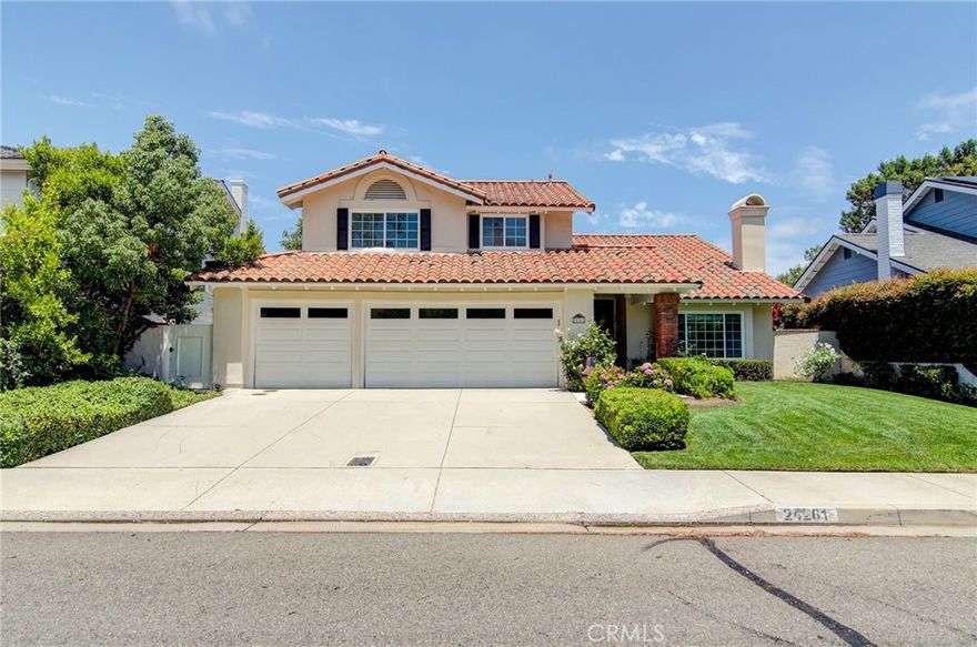 Available for lease in the Fairway Estates enclave of the highly desirable El Niguel Heights community, this spacious home is situated on a quiet single loaded street and enjoys serene views overlooking the 15th tee of El Niguel Country Club. The private backyard features a brick-lined patio surrounded by beautiful rose bushes and offers a peaceful setting to relax and take in the open green space. Inside, the home offers soaring ceilings, two separate living room spaces, and an abundance of natural light throughout. Just off the front living room is an open dining area, ideal for gatherings while maintaining the home’s airy, open-concept feel. The main floor includes a primary suite with a fireplace, dual mirrored closets, and a sliding glass door that opens to the backyard. The kitchen is equipped with granite countertops and stainless steel appliances. There is wood flooring throughout the entire downstairs, along with three fireplaces and a spacious three-car garage. Upstairs are three additional bedrooms, all with brand new carpet recently installed, along with a full bathroom. The home also features updated lighting throughout and refreshed bathroom fixtures and toilets. This is a rare opportunity to lease a golf course home in one of Laguna Niguel’s most sought-after neighborhoods. El Niguel Heights is loved for its convenient access to freeways, top-rated public and private schools, cool ocean breezes, and close proximity to two world-class resorts and the beautiful South County beaches.
