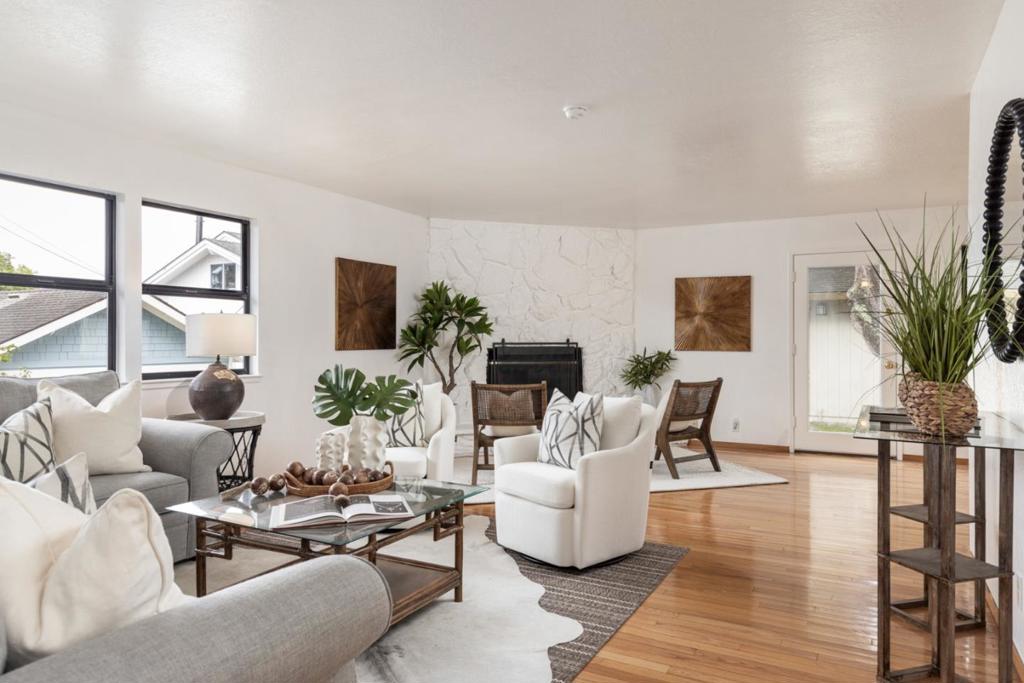 Located in the heart of beautiful Pacific Grove, with ocean views on two levels, 917 Fountain Ave presents the opportunity to live in one of the Monterey Peninsulas most beloved coastal communities. This 4-bedroom, 3.5-bathroom home sits on a large street-to-alley lot, offering excellent flexibility, privacy, and potential. With wide views of the Monterey Bay, this home is ready for your personal touch to create your dream coastal retreat. A detached two-car garage adds convenience, and the generous lot provides ample room for outdoor living, garden space, or future enhancements. Conveniently located near sought-after Pacific Grove schools and just blocks from downtown Pacific Grove, youll be steps away from charming shops, local cafes, award-winning restaurants, and the breathtaking coastal trail. This is your chance to enjoy the quintessential Pacific Grove lifestyle in a home that you can truly make your own in an unbeatable location.