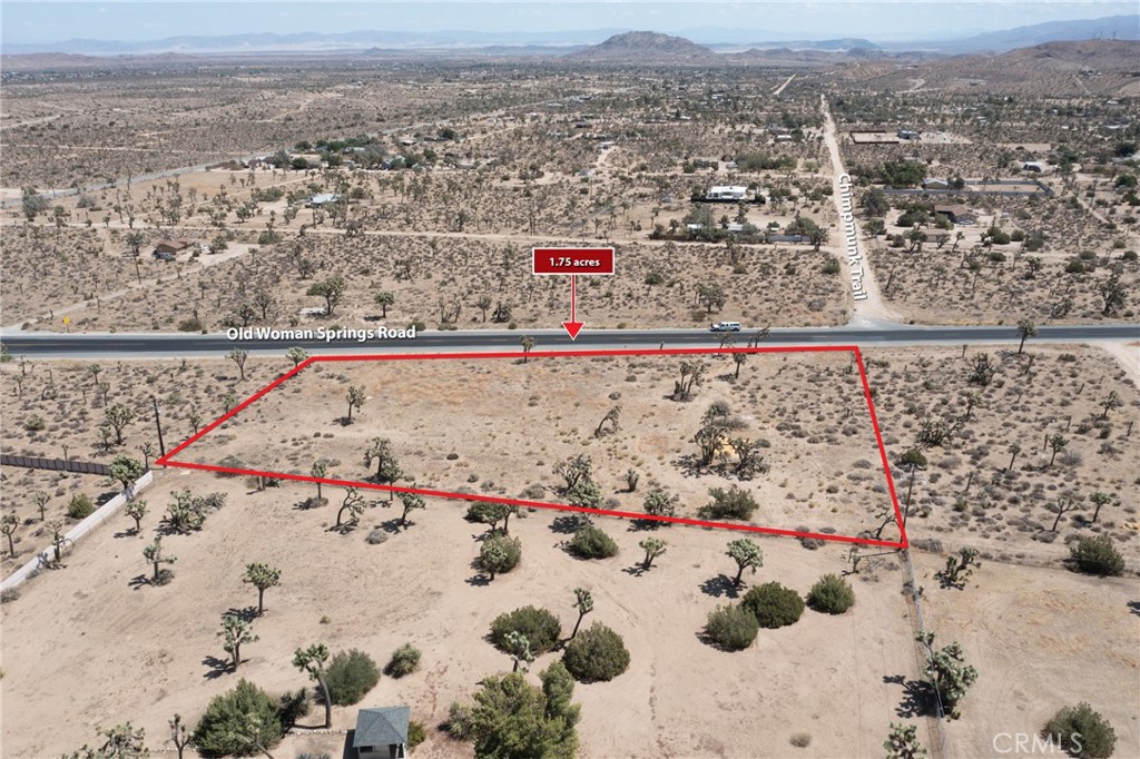 ***ZONED GENERAL COMMERCIAL*** Discover the perfect spot for your next project! 1.75-acre lot in sought-after Yucca Valley. Just a short drive to town, this property offers the best of both worlds: tranquil desert living with convenient access to shops, dining, and amenities. On a paved road, this is a peaceful parcel, perfect for relaxing or stargazing, close to Joshua Tree National Park and outdoor recreation. Your desert oasis awaits! Parcel is near 5020 Old Woman Springs Rd, Yucca Valley. 1 Old Woman Spring is not a legal addressed but used for marketing purposes.
