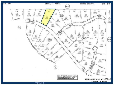 Photo of 657 LOT Perkins Avenue, California City, CA 93505 (MLS # HD26020607)