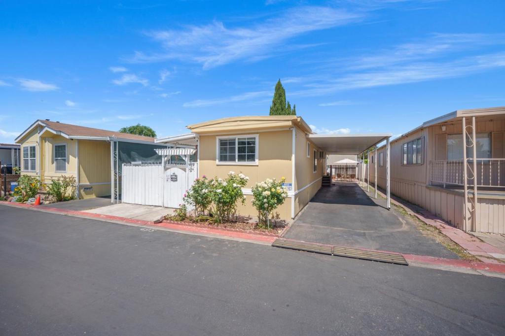 Welcome to your next home in the peaceful, well-maintained Coyote Estate Mobile Home Community in San Jose. This charming 3-bedroom, 2-bathroom single-wide mobile home offers the ideal blend of space, convenience, and valueall at a fraction of the cost typically associated with Silicon Valley living. Step inside to discover a bright, open-concept floor plan perfect for both relaxing and entertaining. The home features in-unit laundry, a tandem 2-car driveway, and a versatile flex space that can serve as an office, guest room, or potential 4th bedroom. Thoughtfully maintained, this home offers comfort and functionality throughout. The community itself is quiet and welcoming, with amenities that include a clubhouse, swimming pool, and recreation roomideal for connecting with neighbors or enjoying some leisure time. Centrally located, youll have easy access to shopping, dining, and major commute routes. Dont miss this opportunity to own in one of San Joses best-kept secrets. Schedule your private showing todaythis home wont last long!