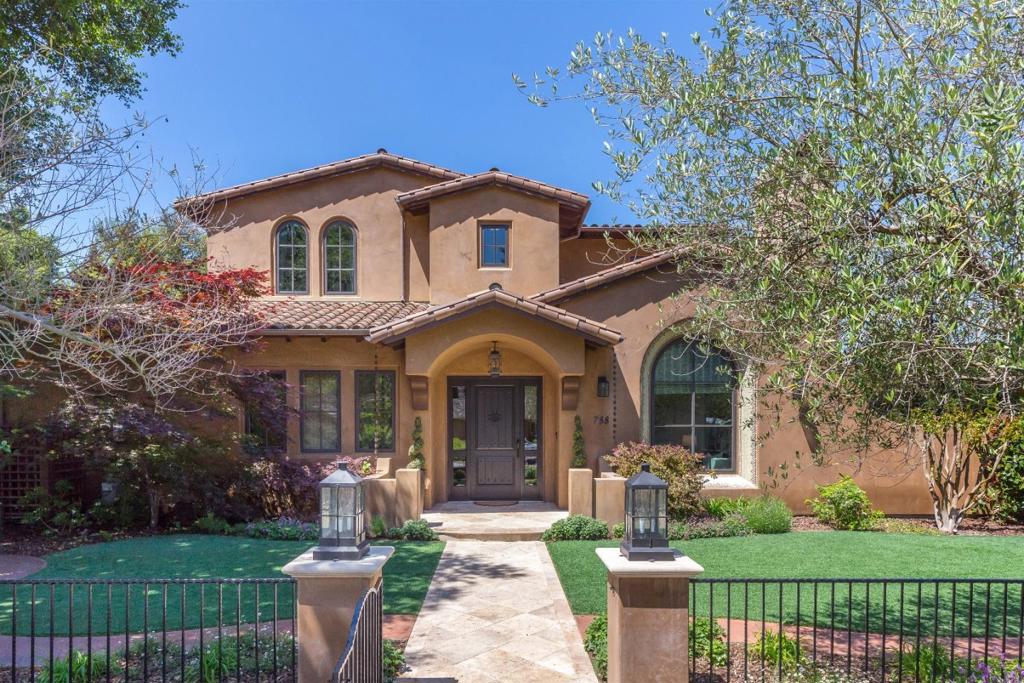 Amazing custom home in premier North Los Altos just blocks from outstanding schools. Truly resort living with 3 levels all accessed by elevator, home theatre, rec room, fitness center, and 400-bottle wine cellar. 5 bedrooms each with en suite bath plus 2 half baths. Tall ceilings and arched windows, skylights, and American walnut floors. Gorgeous grounds of just over one-quarter acre with pool, hot tub, heated loggias, and sport court. This Silicon Valley sanctuary is also just 1.5 miles to the Los Altos Village for boutique shopping and dining.