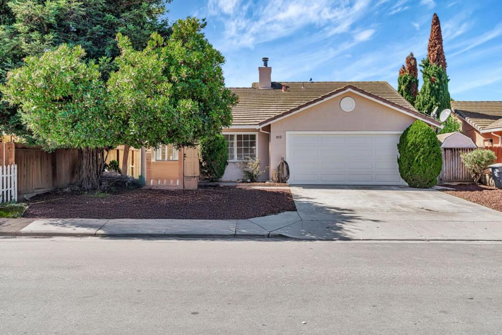 Welcome to your future home, a charming single-family residence nestled in a serene Salinas neighborhood. This 4 bedroom 2 bathroom home offers 1282 square feet of living space with a flowing floorplan. Upon entering, you are welcomed into a warm and inviting living space, accentuated by a cozy fireplace that promises to be a favorite spot for unwinding during cooler evenings. The kitchen has been updated with freshly painted cabinets, quartz countertop, new gas range and a new dishwasher. Home improvements include fresh interior and exterior paint, new carpets, new lighting fixtures and a finished garage. Located in the vibrant city of Salinas, this property offers convenient access to local amenities, parks, and dining venues, enhancing the appeal for those seeking a blend of tranquility and convenience. Don't miss the chance to make this beautiful house your new home!