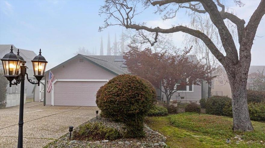 Welcome to 503 Hillcrest Avenue in Kelly Ridge! This custom 3-bedroom, 2-bath home offers a spacious open living area with high ceilings, wood floors, and abundant natural light. The oversized primary suite includes dual sinks and a walk-in shower. Enjoy the enclosed glass sunroom with a brand-new hot tub, portable AC, and tranquil views of the private, landscaped backyard featuring a waterfall, creek, pond, deck, and gazebo. Additional highlights include new HVAC, solar with low monthly payment, Cal Fire clearance, built-in garage storage, and a detached storage shed. Fully fenced and just minutes from Lake Oroville, Bidwell Marina, shopping, hiking and biking trails, and outdoor recreation.