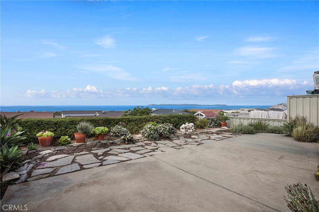 LOCATED ON A PREMIUM CUL DE SAC SINGLE LOADED STREET IN THE 24 HOUR GATED OCEANFRONT COMMUNITY OF NIGUEL SHORES, THIS ONE STORY 2 BEDROOM/2 BATH UNFURNISHED PROPERTY FEATURES A PANORAMIC OCEAN, CATALINA ISLAND, AND COASTAL NIGHTLIGHT VIEW TO PALOS VERDES.  THE HOME INCLUDES VAULTED CEILINGS, A FRONT COURTYARD GATED ENTRY AND A WONDERFUL BACK YARD AND PATIO AREA TO ENJOY THE BREATHTAKING CATALINA ISLAND SUNSET VIEWS.  IN ADDITION, THERE IS A 2 CAR ATTACHED GARAGE AND DRIVEWAY.  THE BATHS HAVE BEEN REMODELED AND THE LIVING ROOM INCLUDES A FIREPLACE.  THIS HOME IS JUST A SHORT STROLL TO THE  MILLION DOLLAR CLUBHOUSE COMPLETE WITH JR. OLYMPIC SIZE POOL, SPA,  PICKLEBALL, TENNIS COURTS, SPORTS COURTS AND PARK OR TO THE BLUFFTOP OCEANFRONT PARK AND PARKING LOT WITH EASY AND DIRECT BEACH ACCESS.  ENJOY THE FUN BEACH LIFESTYLE ALL YEAR AROUND LIVING IN NIGUEL SHORES...THE "BEST-KEPT" SECRET ALONG THE COAST!