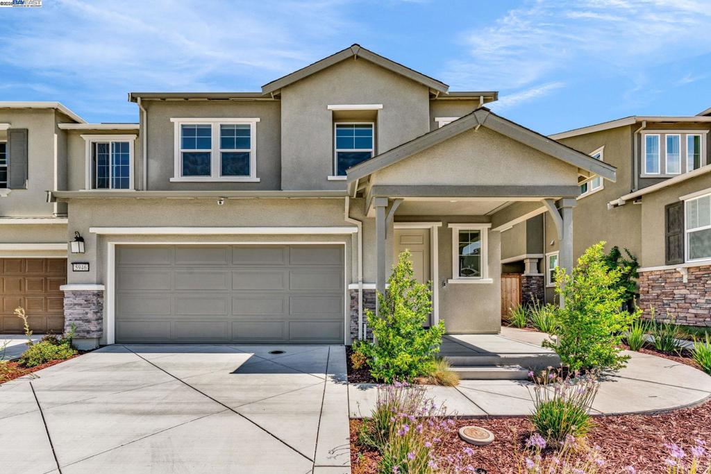 Rare opportunity to own a move-in ready 4 bedroom home in an unbeatable location. This beautifully designed residence offers 2,313SF of living space on a 4,000SF lot. The open concept main floor boasts a gourmet kitchen featuring a gas stove,stainless steel appliances, quartz countertops, pantry, and spacious island with seating that flows effortlessly into the dining area and family room. Bedroom and full bathroom are also on the bottom floor, perfect for a playroom, guests, or multi-generational living. Upstairs,the primary suite offers sunrise views and a spa-like en-suite bathroom. Two additional bedrooms, full bathroom, cozy lounge, and laundry room (washer/dryer included) are on the top floor. Additional highlights include fully paid solar panels and a beautifully landscaped backyard with a lush lawn, fruit trees, and a thriving vegetable garden—enjoy shaded afternoons in this tranquil outdoor retreat. All this, while being close to Silicon Valley and major city conveniences. Whether you're searching for the perfect primary residence or a smart investment, this home delivers the best of both worlds. Low HOA dues offer access to a community clubhouse, pool, and scenic walking trails.