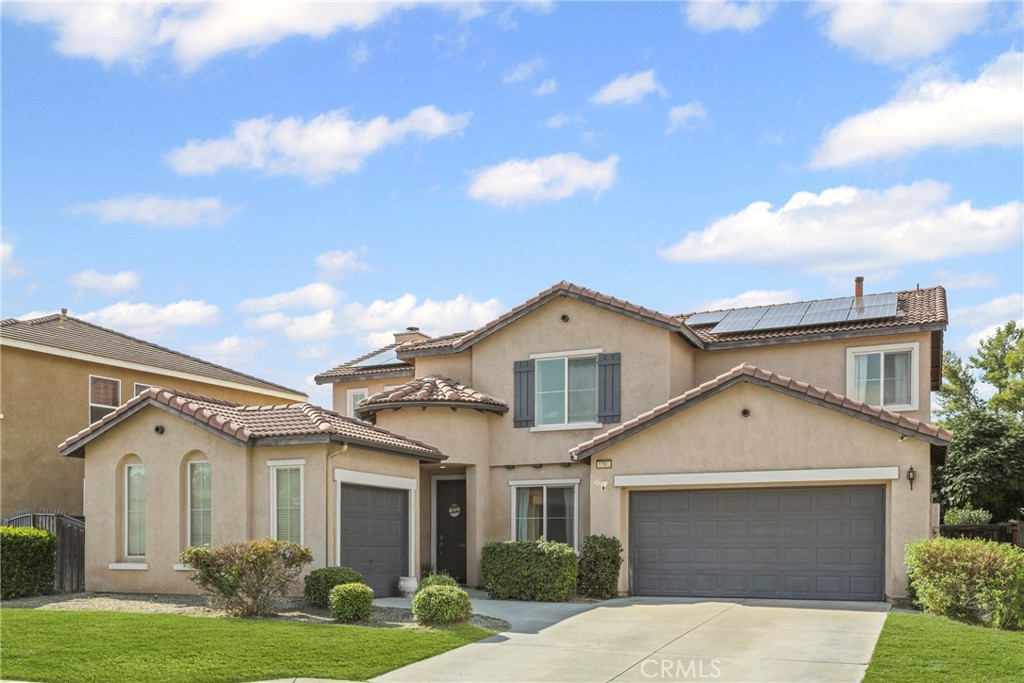 Welcome to this stunning residence featuring 5bed, 3 bath, and a 3 car garage, all within a little over 2500 SQ Ft. As you enter the home, you'll be greeted by beautiful wood flooring and an open gourmet kitchen that flows seamlessly into the family room perfect for entertaining family and guest. The home includes one bedroom and one bath downstairs, along with a bonus room that can easily be converted into a 5th bedroom or office space. Upstairs, you'll find three additional bedrooms and two baths, including a very spacious loft area. This spacious home truly offers and incredible opportunity to create your dream retreat, complete with a generously size backyard ideal for relaxing or entertaining. Hurry don't miss this opportunity , close to freeways , stores , schools, casino and parks. NO HOA'S.