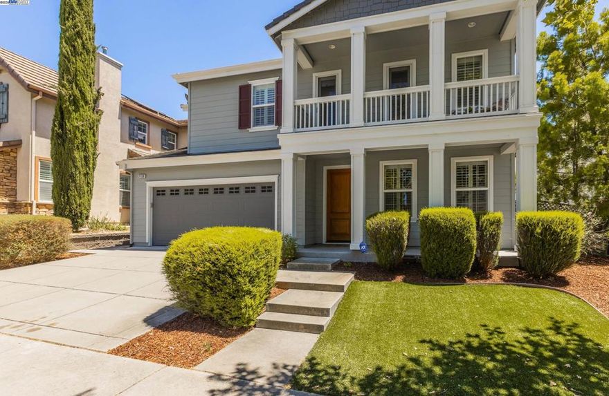 Welcome to this spacious and beautifully maintained home in the heart of Windemere, offering 4 bedrooms, 3 full bathrooms, and over 3,000 sq ft of functional living space—designed for comfort, convenience, and flexibility. This home features a formal living room, formal dining room, an open-concept kitchen and family room, plus a bonus upstairs loft that opens to a private balcony—perfect for a home office, media room, or play area. A full bedroom and bathroom on the main level provide ideal accommodations for guests or multigenerational living. Upgrades and features include a 3-car tandem garage, EV charger, tankless water heater, premium whole-house water filtration system, and no HOA. The chef’s kitchen boasts granite countertops, ample cabinetry, and a large island ideal for entertaining. Retreat upstairs to a generous primary suite with dual walk-in closets and a spa-like bathroom. Two additional bedrooms and the loft complete the upper level. Situated in the top-rated San Ramon Valley Unified School District, this home is walking distance to Live Oak Elementary, community parks, and scenic trails. Enjoy a low-maintenance backyard and an unbeatable location just minutes from the City Center, shopping, and dining.