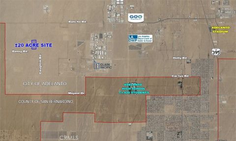 Photo of 0 Caughlin Road, Adelanto, CA 92301 (MLS # HD23085616)