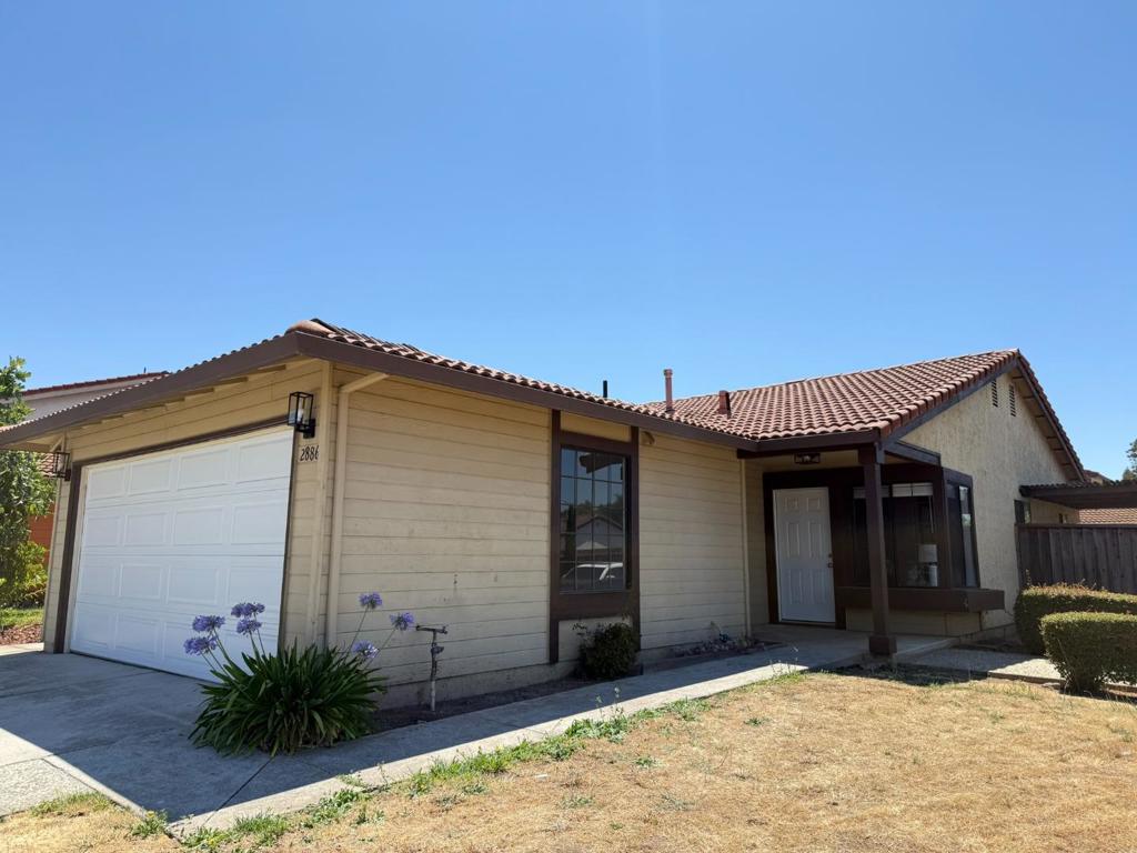 Welcome to this delightful 3-bedroom, 2-bathroom home nestled in the vibrant heart of San Jose! Located in the highly sought-after GREAT EVERGREEN School area, this property offers not just a wonderful place to live, but a smart investment in your familys future and long-term EQUITY GROWTH. Step into the bright living area with soaring ceilings that create an airy, welcoming feel perfect for cozy evenings or entertaining guests. You will appreciate the blend of durable laminate flooring in the main areas and plush carpet in all three bedrooms, combining comfort with practicality. The UPGRADED kitchen shines with elegant granite countertops, a brand new electric oven range & refrigerator a dream setup for any home chef. Additional highlights include an in-garage laundry, a spacious 2-car garage, water heater upgraded 2024, and a generous backyard 4,500 sqft CORNER LOT with the potential to EXPAND your living space or create your dream outdoor retreat. Conveniently located just minutes from restaurants, gas stations, shopping malls, and major freeways this charming San Jose home truly blends comfort, convenience, and opportunity. Dont miss your chance to make it yours come see it in person today!