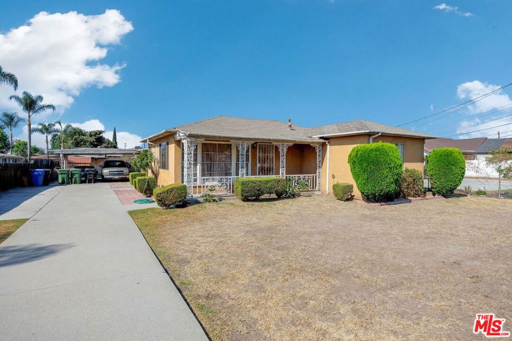 Great single family residence in a quiet neighborhood of South El Monte with huge lot (20,106 sq. ft). Property consists of spacious living room, dining area, kitchen, formal dining room that opens to the backyard and a separate den. Primary bedroom that leads to the backyard offers en suite shower. There is a bathroom with shower in the den and additional two bedrooms and 1 full bath. Expansive rear yard has covered patio which is perfect for entertaining and lots of space to build an ADU & swimming pool. Plenty of parking space including 2-car garage, carport parking and RV parking. Minutes to restaurants, school, stores and shops. So much potential. Must See!