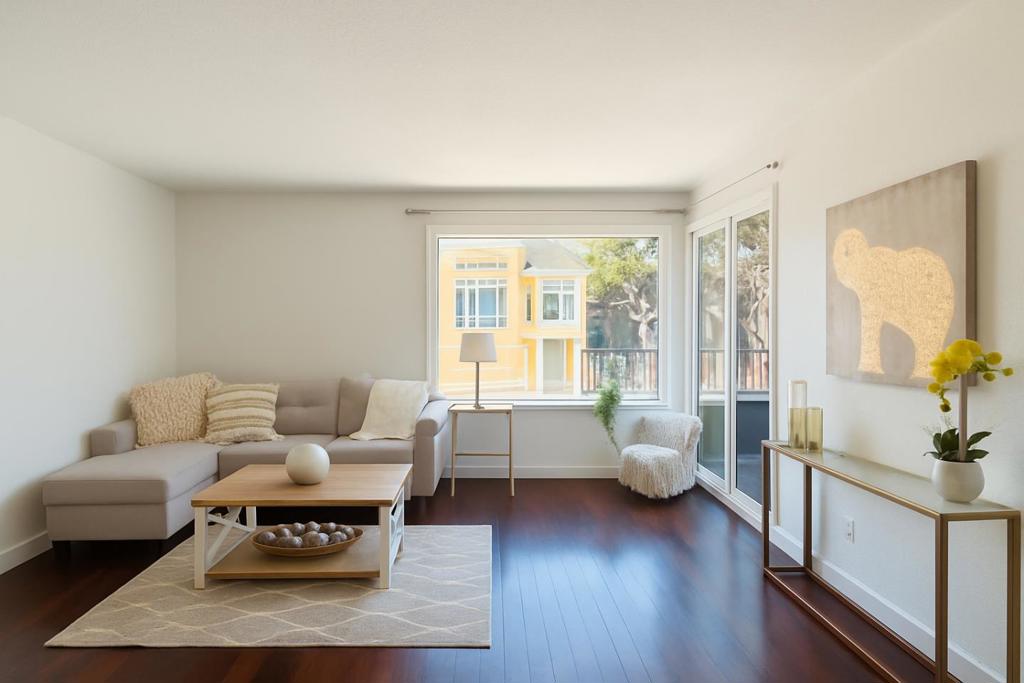Tucked away on a peaceful cul-de-sac, this charming one-bedroom, one-bathroom home has it all. Step out onto your private north/east-facing patioperfect for al fresco dining with peek-a-boo views of the cityaccessible from both the spacious bedroom and the open living/dining area. The updated kitchen features a range/oven, built-in microwave, tall refrigerator, single-drawer dishwasher, and custom cabinetry. Interior access leads directly to the large garage with one-car parking and a private stackable washer/dryer. Ideally located at the top of Noe Valley, you're just minutes from the vibrant shops and restaurants on 24th Street and the convenience of the Diamond Heights shopping center.