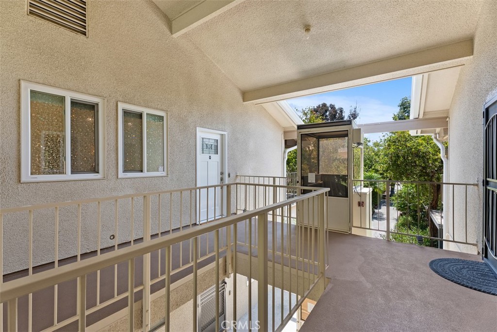 Beautifully ungraded Casa Blanca model in a prime location! Every room has been thoughtfully designed with attention to detail. The newer kitchen features quartz countertops, a marble backsplash, and stainless-steel appliances. The upgraded bathroom included a solar tube for natural light. Other upgrades include newer windows, central air conditioning, waterproof luxury vinyl flooring, and LED recessed lighting throughout. A newer washer and dryer are conveniently located in the unit. This desirable upper-level home offers elevator access, a peaceful setting and one of the closest covered parking spaces available. HOA fee includes water, sewer, trash, cable TV, community amenities, free community bus. Enjoy all the amenities Laguna Woods Village has to offer: wonderful golf courses, huge tennis club with lighted tennis courts and Pickleball, 5 swimming pools, fitness centers, 7 clubhouses, walking paths, Aliso Creek, equestrian center, gardening areas, emeritus classes, performing arts center, library, arts and crafts workshops for woodworking, jewelry making, sewing, painting, ceramics, 200 clubs.