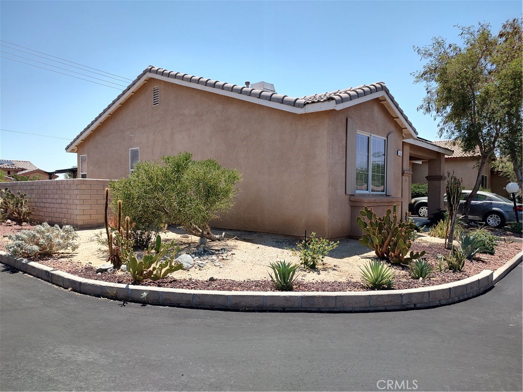 Retire and Enjoy... Affordable/ Solar Home.This roomy home is a 2 Bedroom/ 2 Bathroom with garage. Desert Williows is a gated 55+ community. Has pools, clubhouse and many other amenities. The home is open and inviting. Fireplace is in the living room.Outdoorback yard Patio area with block wall can Party and entertain your family and friends.. views are panoramic add with Gorgeous Mountain Views of San Jacinto/ San Gorgonio. The home is located with in minutes of Palm Springs,California where you can wine and dine at some of the best restaurants. Near Casino's for FUN TIMES. Love to dance this area has some of the best live Bands venues for Music and night life in the desert area. Got your Game on to Golf many worlds class golf courses to choose from. Nothing but the best....AGENTS, Please be sure to place on your show list to your buyers.