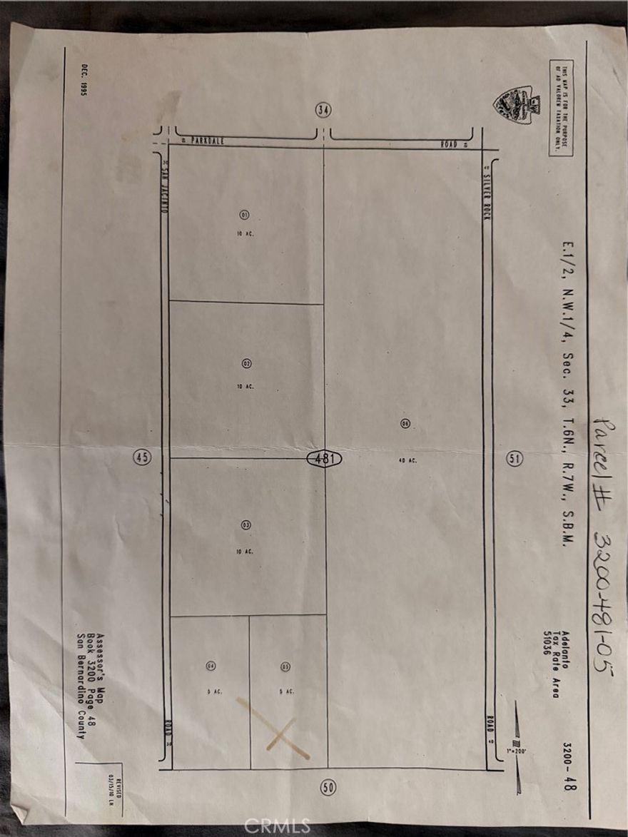 This 5 acre parcel of undeveloped land is available for sale in the desirable, rural region bordering Adelanto and El Mirage. The property presents a unique opportunity for development, recreation, or agricultural use. Its location provides convenient access to Highway 395 and local amenities. Prospective buyers are encouraged to perform a site visit. Buyers and agents to do their own diligence regarding zoning, easements, utilities, property lines and right of ways.