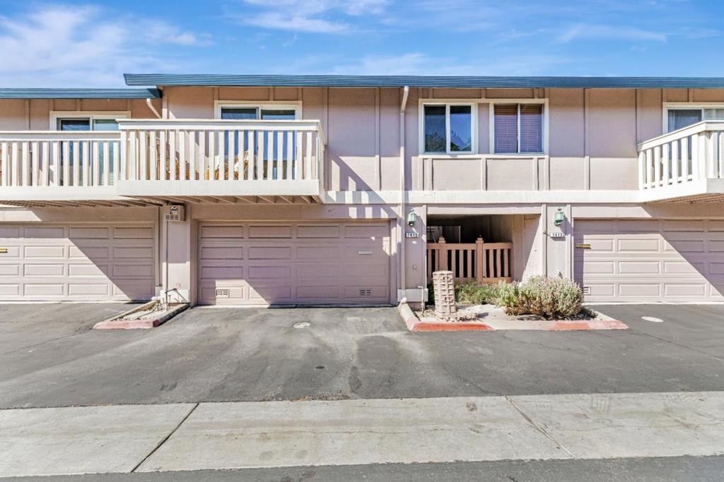 Welcome to this meticulously maintained and upgraded light filled townhome in Merrivale West. Remodeled kitchen features all stainless-steel appliances with Frigidaire 5 burner gas range, Bosch dishwasher Kitchen Aid refrigerator and recessed lights. Caesar Stone counters are accented with complimentary tile backsplash which opens to the dining area and living room. A wall of windows from the living room with warm toned hardwood floors to the private flag stone patio will warm your heart and welcome you home. Newer Carrier heating and UTC air conditioning systems keep you comfortable all year long. Remodeled hall bath features mosaic floors with shower over tub and tile enclosure. Large primary suite with balcony has expansive closet with organizers, frameless tile shower enclosure and upgraded vanity and faucet. Copper plumbing throughout with water softener and newer Bradford White water heater. New trex balcony. Central commute location close to Santana Row, Campbell Community Center, Valley Fair, Harker Academy, historic downtown Campbell and hi-tech employment. Walking trails and mature shrubbery make for peaceful evening walks. Best run HOA in the valley with HOA dues only $415 a month which includes a pool and cabana, clubhouse and the beautiful grounds.