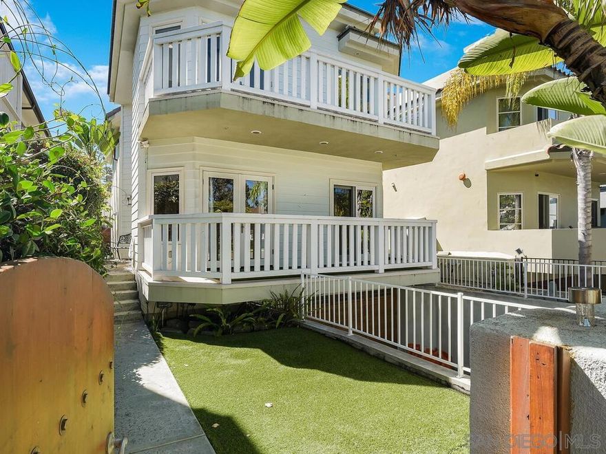 This elegant yet inviting home is unfurnished, pet-friendly, and available for immediate move-in, making it the perfect choice for those ready to enjoy a refined coastal lifestyle right away. Built in 2008, this 4-bedroom, 3-bath home offers a private two-car garage with elevator, three large balconies, and a rooftop terrace to enjoy sweeping ocean breezes. The flexible floor plan includes a bonus room that can serve as a fifth bedroom, media room, or home office, plus a 17x11 flex space ideal for a home theater or wine cellar.  The gourmet kitchen features stainless steel appliances, a wine cooler, prep island with sink, and walk-thru pantry, opening to a bright great room with a fireplace. Three sets of French doors lead to a private yard with a retractable awning and turf grass — perfect for entertaining or relaxing outdoors. The primary suite includes a fireplace, a walk-in closet, a private patio, and a spa-like bath with heated floors and a separate slate shower.  Additional highlights include a hand-carved front door, whole-house audio, and an outdoor shower. This home offers the ultimate Coronado rental experience with the perfect blend of elegance and casual beach living.