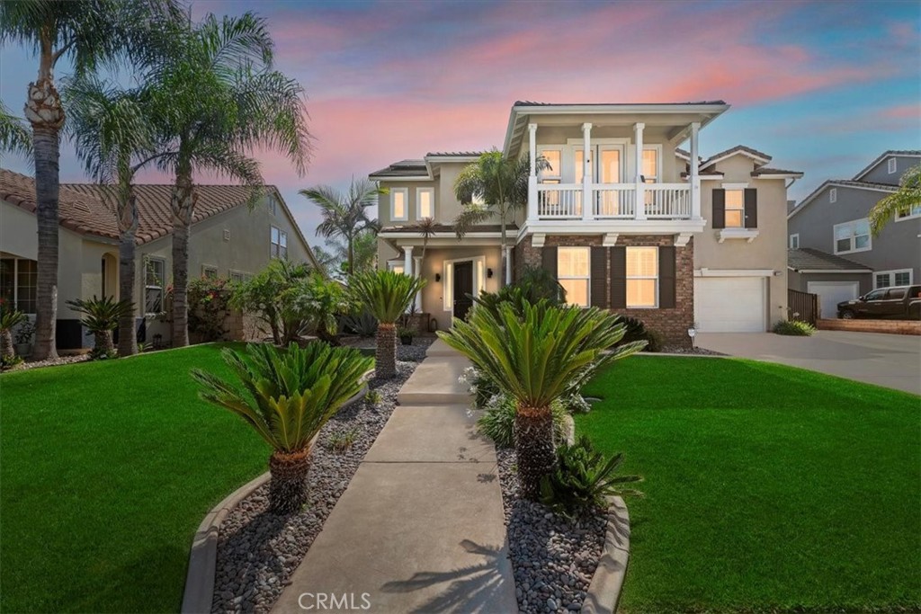 Your private resort awaits...luxury living, a backyard paradise, and energy savings all in one stunning Orangecrest home! This 5-bedroom, 3.5-bath beauty features a downstairs bedroom and half bath, newer carpet and laminate flooring, and an elegant wrought iron and wood double staircase leading to a versatile teen study/library. One of the three upstairs guest bedrooms boasts its own full bath and a charming front facing balcony.
The spacious primary suite includes a private balcony with mountain and backyard pool views, a luxurious ensuite with granite counters, and a large walk in closet. Step outside to your resort style backyard with a rock slide pool, spa, built in outdoor kitchen with bar seating, BBQ, and Traeger smoker perfect for entertaining.
Enjoy lower utility bills with owned solar panels plus pool solar heating. Additional highlights include a 3 car tandem garage, upstairs laundry, and a prime location close to top schools, parks, and shopping. This home blends style, comfort, and energy efficiency don’t miss it!