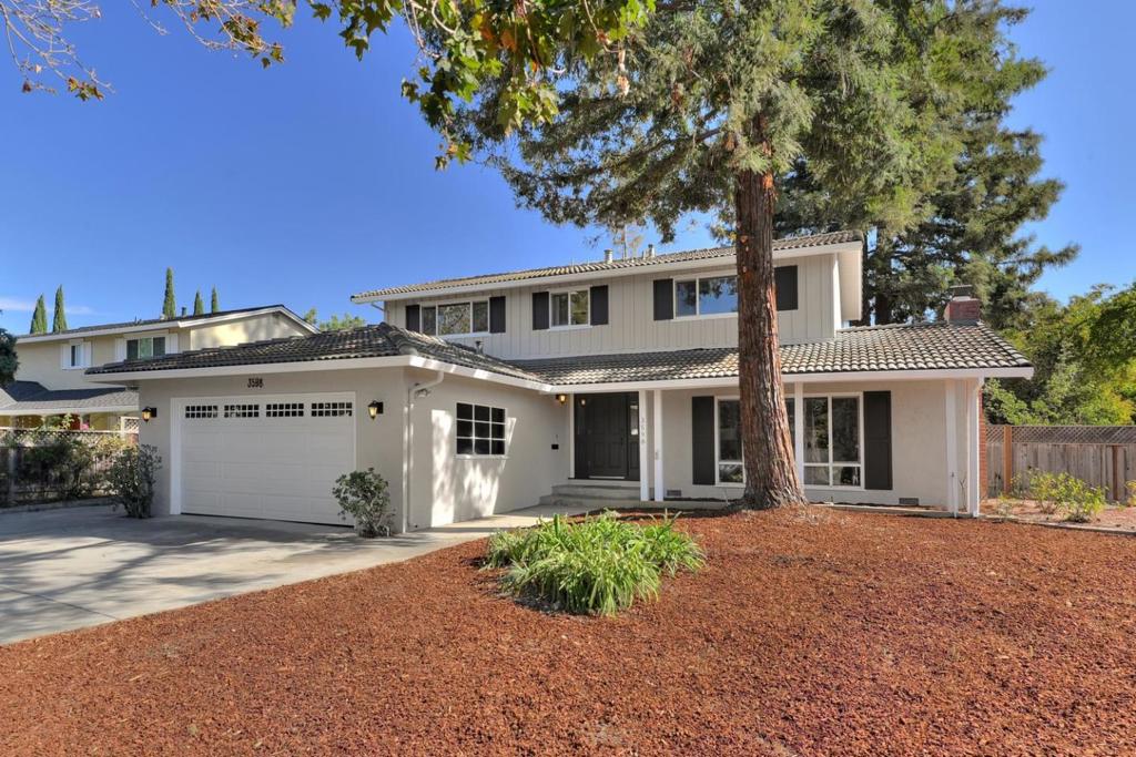 .Fabulous Eden Neighborhood.Downstairs bedroom and full bath.Freshly painted interior and exterior.Hardwood floors just refinished.Marble entry.Crown moulding .Double pane windows and sliding doors.Newer laminate plank flooring in kitchen and family room.Inside laundry area on ground floor .New garage door - Aug 2015.Stately Redwood trees.Backyard ready for your imagination.Convenient location close to freeway, Downtown Campbell and Santana Row.