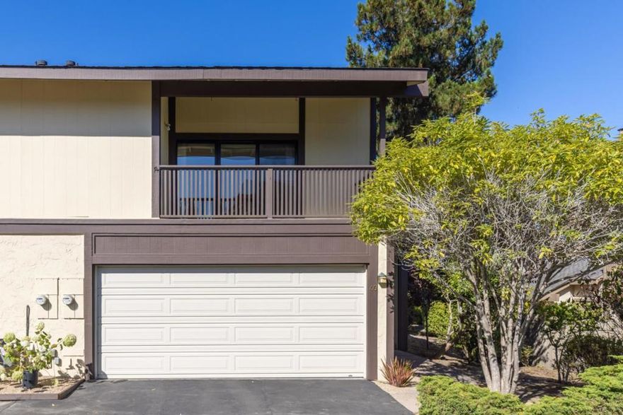 Desirable two-story home with an attached two-car garage, located in the sought-after Monterey Woods Community. This private and quiet residence is filed with natural light and just steps from the community pool, tennis courts, and clubhouse. Nestled in a sunny pine forest, Monterey Woods offers a peaceful setting while being just minutes from the beach, recreation trail, shopping, and Monterey Regional Airport. Enjoy the perfect blend of tranquility and convenience on the Monterey Peninsula.