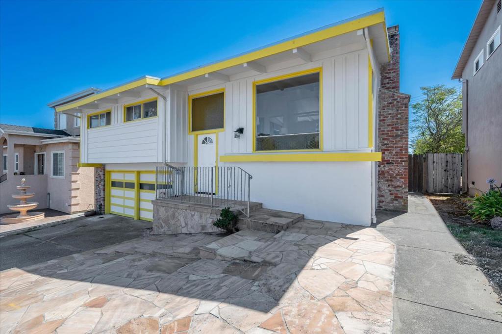 Welcome to this stylish Mid-Century home. Lots of personality here with it's with vaulted ceilings and gleaming refinished parquet hardwood flooring in the living room. Beautiful hardwood floors in the bedrooms and hallway also. Bright and sunny, enjoy the views towards the bay from the dining area and kitchen. There is a huge extra storage area adjacent to the two car garage. Always popular Crestmoor Park #3 neighborhood and a large lot & yard too. It's been loved by the same family since it was new. Low traffic cul-de-sac location that's close to everywhere including supermarket and shopping, schools, Skyline College, SFO, San Bruno BART & Caltrain. Easy freeway access too! It's easy to picture yourself in this fun, stylish and awesome home!