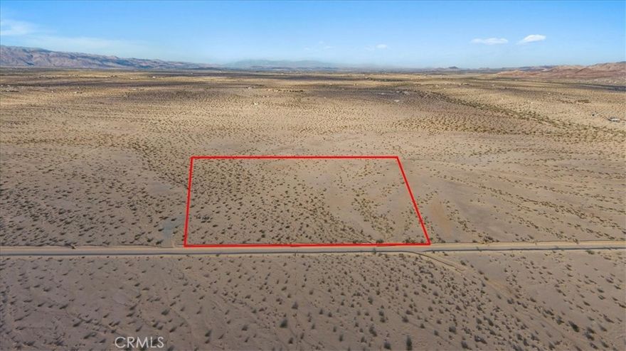 Rare 2.5 acres parcel in 29 Palms with endless potential! Zoned RL, this property is perfect for building a custom Ranch home, adding 2 mobile homes or creating an RV park (permits required). Water well can be added, and a contractor is available to assist the new owner!!!! Located in a peaceful desert setting, this lot offers privacy, space and blank canvas to bring your vision to life!!!!