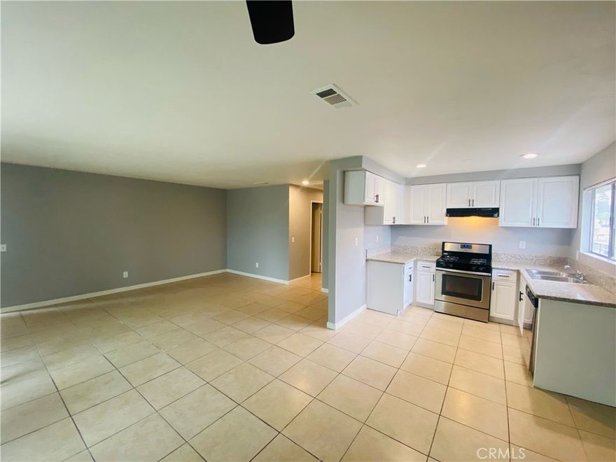 Just Remodeled! Move-In Ready Condo located in Mountain View. Close to University of Redlands and Downtown for shopping, restaurants and easy access to the 10 and 210 freeway. This single level upstairs 2 bed, 1 bath home is move in ready with updated flooring and plush carpet. Oversized living room has beautiful mountain views. Outdoor patio is perfect for relaxing and and enjoying the mountain views. Single detached garage included and tenant only pays for Gas & Electricity. HOA covers the trash, water, and landscape maintenance. Available for move-in immediately.