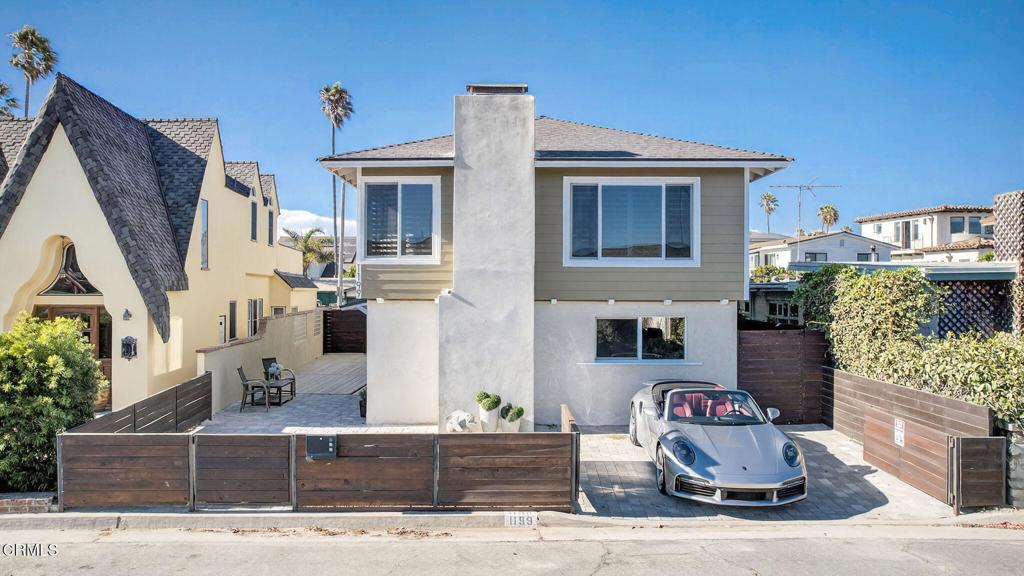 Experience the lifestyle of Ventura's most coveted beach neighborhood.1199 New Bedford Court a stunningly remodeled seaside escape offering unobstructed ocean views and the ultimate in beachfront living. This 4-bedroom, 3-bath home has been thoughtfully reimagined within the last two years, blending timeless design with modern comfort.As you enter the first floor, you're greeted by an inviting entertaining lounge complete with a built-in wet bar and fireplace, perfect for hosting after a day at the beach. The flexible layout features two bedrooms upstairs and two bedrooms downstairs, offering both privacy and convenience for family and guests.The second-floor primary suite boasts its own private oasis deck, while the spa-like bathrooms and coastal finishes throughout exude sophistication. At the heart of this home is a chef inspired kitchen designed for both style and function. With generous counter space, premium appliances and a thoughtful design, it's the ideal setting for preparing meals with ease or hosting gatherings that flow effortlessly into the living space while enjoying views of everything the California coast has to offer.An outdoor beach shower makes rinsing off the sand effortless, and the expansive outdoor living spaces are ideal for soaking in golden sunsets over the Pacific.What truly sets this property apart is its rare and exceptional parking, for at least four vehicles in addition to the attached two-car garage, a luxury almost unheard of in the Pierpont neighborhood.With its exclusive design, modern upgrades, and unbeatable location, 1199 New Bedford Court offers the perfect balance of everyday comfort and beachside lifestyle.